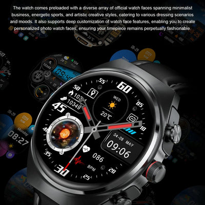 1.53 Inch Ips Screen 2 In 1 Bluetooth Earphone Smart Watch - Silver