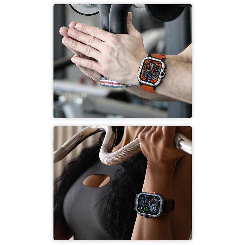 2.02 Inch Android 8.1 Full Network Wifi Card Bluetooth Smart Watch - Silver