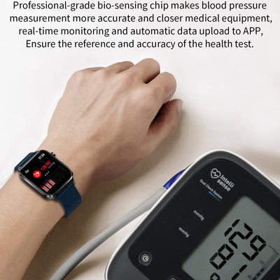 1.7 Inch Hd Square Screen Tpu Strap Smart Watch Supports Body Temperature Monitoring / Blood Oxygen Monitoring - Red