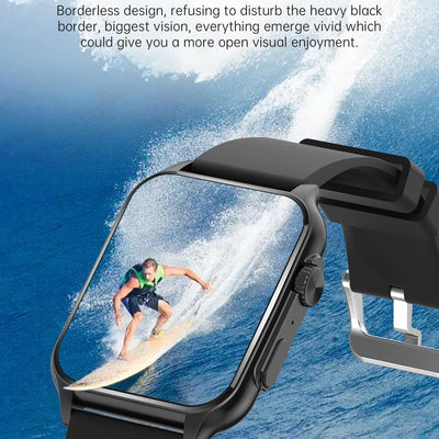 1.96 Inch Ips Screen Smart Watch Supports Bluetooth Calls / Blood Oxygen Monitoring - Gold