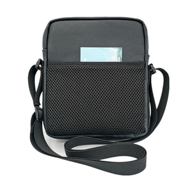 8 Leather Shoulder Mobile Phone Messenger Bag Casual Water Bottle Bag - Coffee