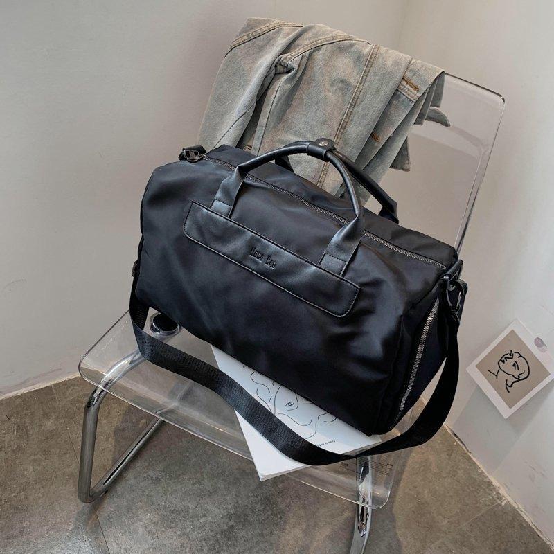 Large Sports Bag with Separate Shoe Compartment - Grey