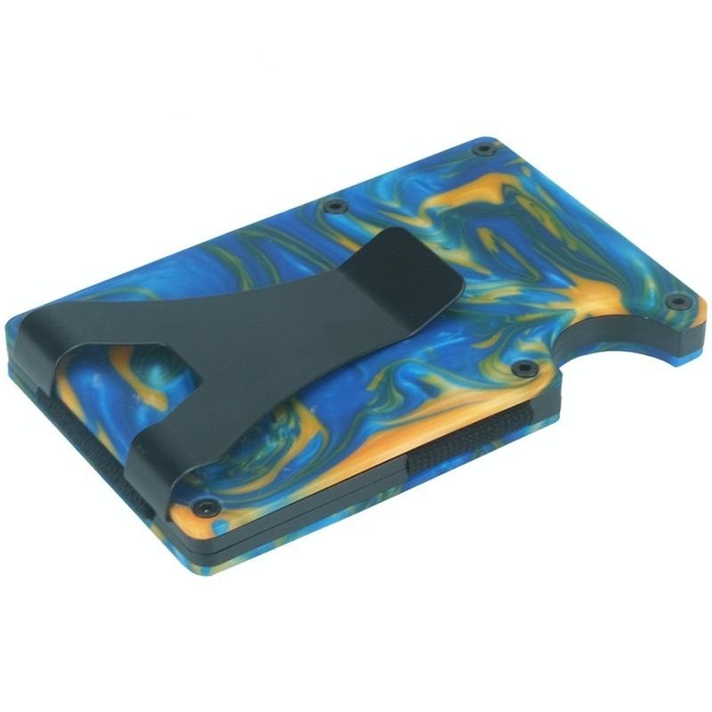 Rfid Blocking Card Holder - Ultra Thin - Blue