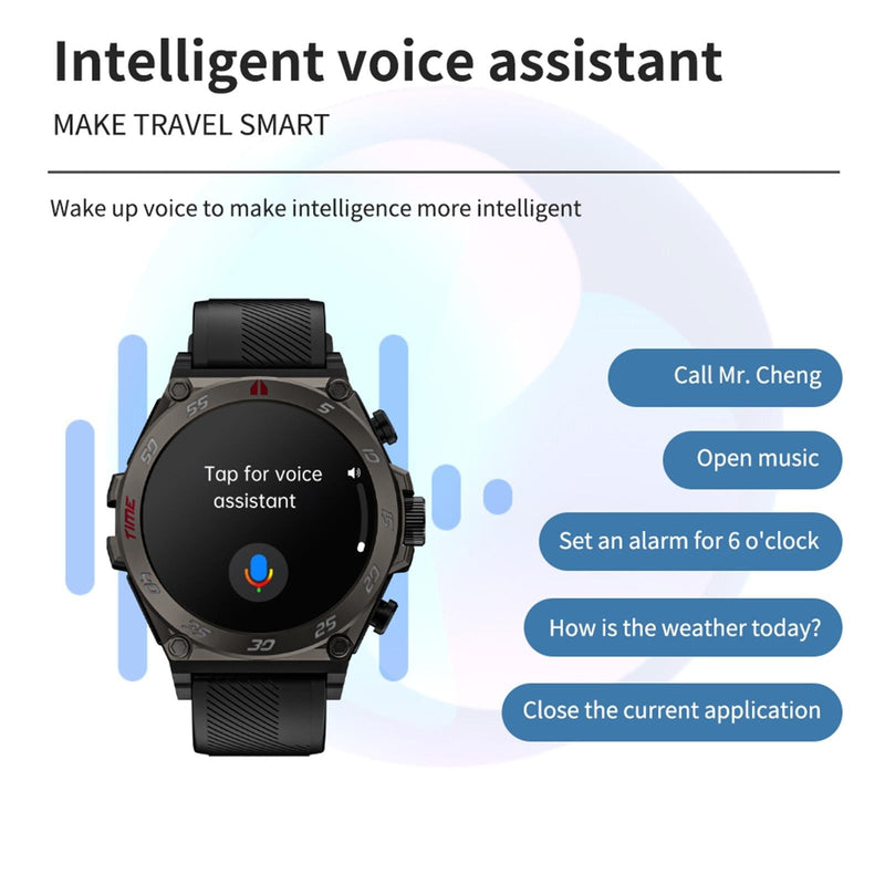 1.53 Inch Ip67 Bt5.0 Sport Smart Watch With Earbuds Support Bluetooth Call / Sleep / Blood Oxygen / Heart Rate / Blood Pressure Health Monitor - Blue