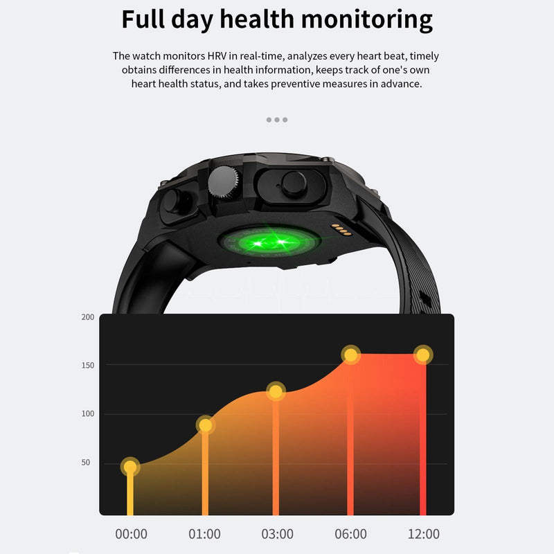 1.53 Inch Ip67 Bt5.0 Sport Smart Watch With Earbuds Support Bluetooth Call / Sleep / Blood Oxygen / Heart Rate / Blood Pressure Health Monitor - Blue