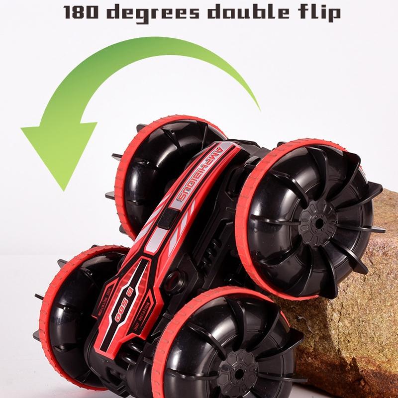 Amphibious Stunt Rc Car - Double-sided Rolling - 2.4g - Electric - Kids&