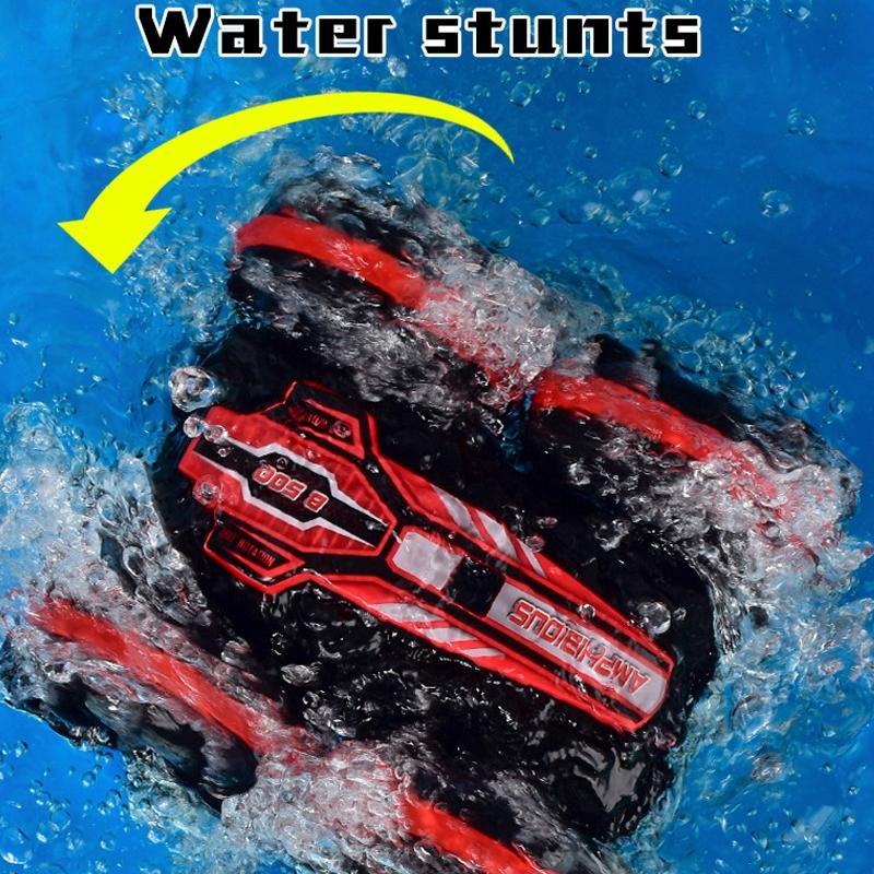 Amphibious Stunt Rc Car - Double-sided Rolling - 2.4g - Electric - Kids&