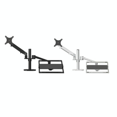 Adjustable Desktop Stand for 17-32 and 12-17 Monitors - Aluminum - Silver