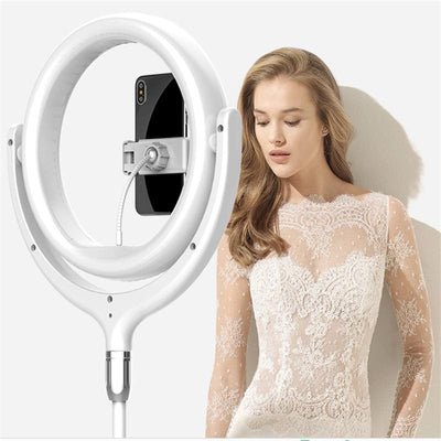 12 Inch Desktop Fill Light Beauty Bracket for Landing Headlights - Black