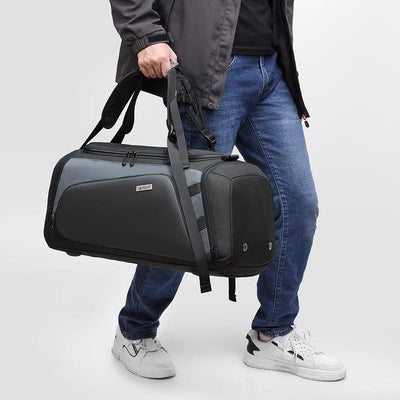 Separate Wet / Dry Large Gym Bag - Black