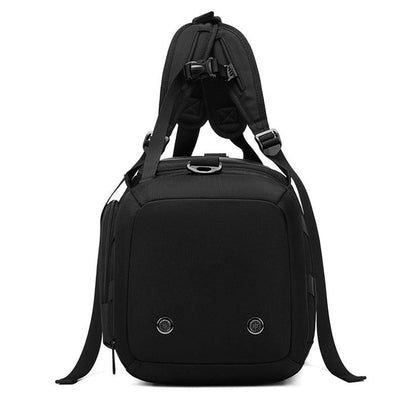 Separate Wet / Dry Large Gym Bag - Black