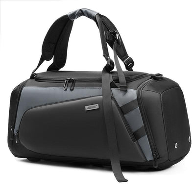 Separate Wet / Dry Large Gym Bag - Black