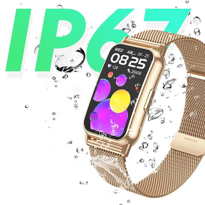 1.47 Inch Waterproof Smart Watch Heart Rate & Blood Pressure Support - Pink