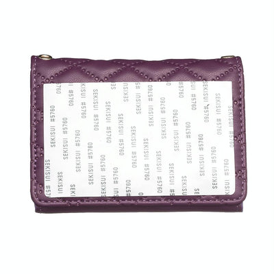 Horizontal Card Bag Mobile Phone Back Sticker With Metal Buckle - Pink