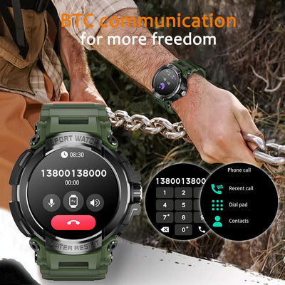 1.5 Inch Colour Screen Bluetooth Smart Watch Health & Sports Monitoring - Green
