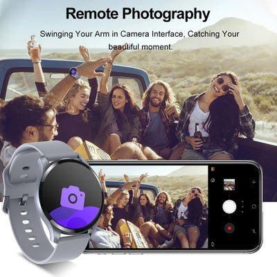 1.28 Inch Tft Colour Screen Ip67 Waterproof Smart Watch Support Body Temperature Monitoring / Sleep Monitoring / Heart Rate Monitoring - Grey