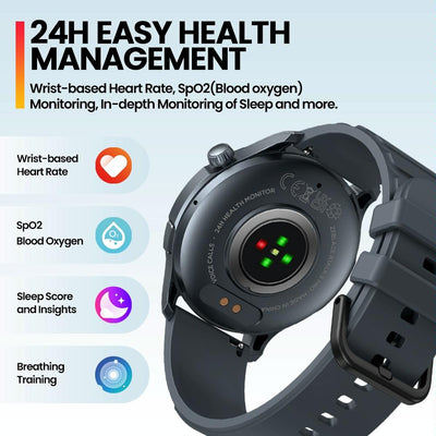 1.43 Inch Bt5.2 Fitness Smart Watch With Health Monitor - Gold