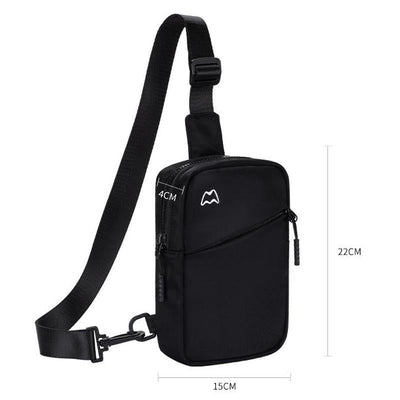 Lightweight Outdoor Sports Chest Bag Cell Phone Crossbody Pack - Pink