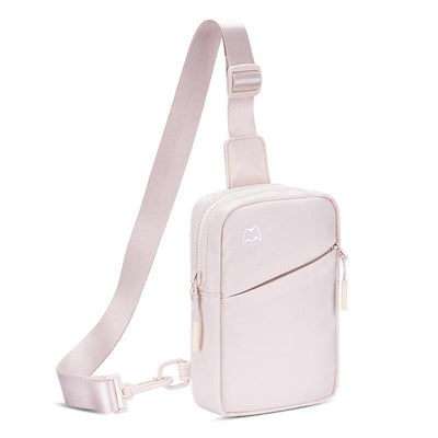 Lightweight Outdoor Sports Chest Bag Cell Phone Crossbody Pack - Pink
