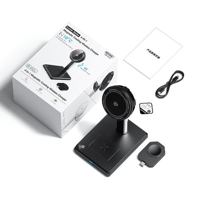 15W 4 In 1 Magnetic Wireless Charger Stand - White