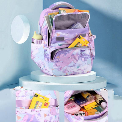 Backpack Set with Lunch Bag & Pencil Case for Kids - Purple