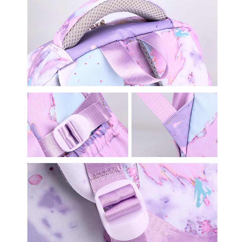 Backpack Set with Lunch Bag & Pencil Case for Kids - Purple