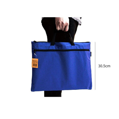 Double Zipper Canvas Storage Bag - Portable And Simple - Orange