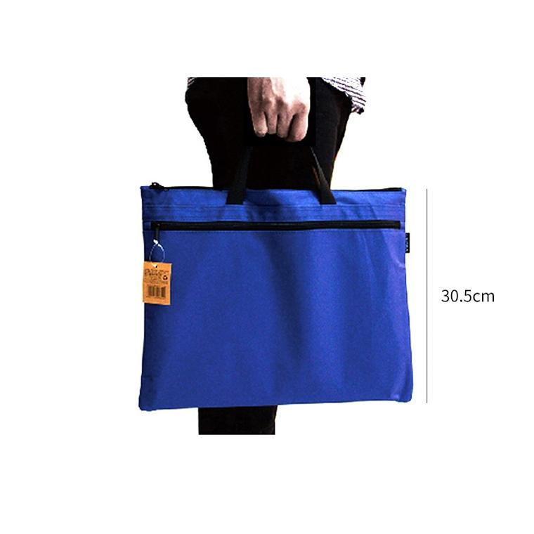 Double Zipper Canvas Storage Bag - Portable And Simple - Orange