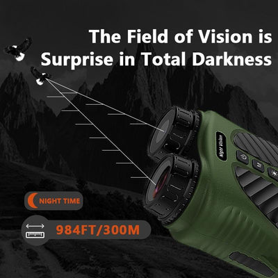 3 Ips Screen Digital Night Vision Binoculars with 3 Display - Green