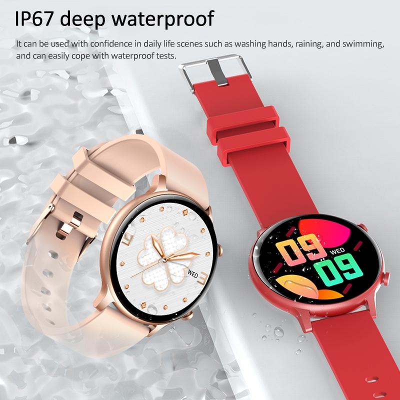 1.32 Inch Waterproof Smart Watch With Bluetooth Calling & Sleep Monitoring - Red