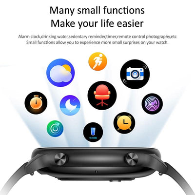 1.32 Inch Waterproof Smart Watch With Bluetooth Calling & Sleep Monitoring - Red