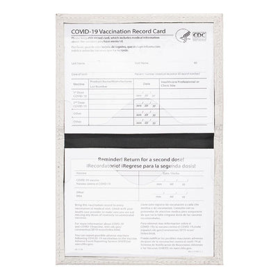 Pu Crocodile Pattern Card Holder Fits Cdc Documents - Purple