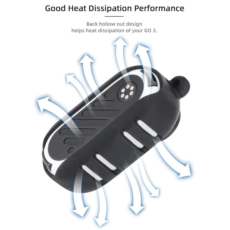 Insta360 Go 3 Silicone Case with Cooling Skin and Neck Strap - Black