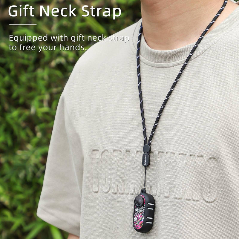 Insta360 Go 3 Silicone Case with Cooling Skin and Neck Strap - Black