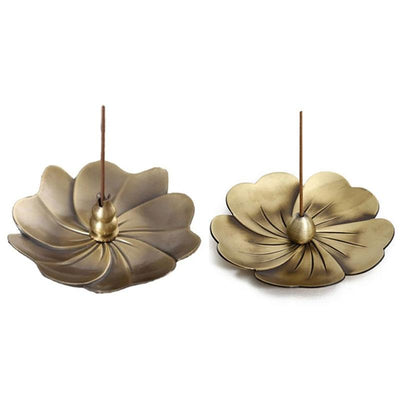 Vintage Alloy Incense Burner - Creative Sandalwood Furnace for Bedroom - Red Copper