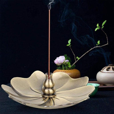Vintage Alloy Incense Burner - Creative Sandalwood Furnace for Bedroom - Red Copper