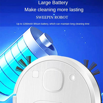 Smart Usb Charging Robot Vacuum Cleaner - Automatic Cleaning - Black