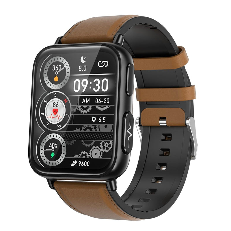 1.91 Inch Waterproof Smart Watch With Ai Diagnosis & Health Monitoring - Brown