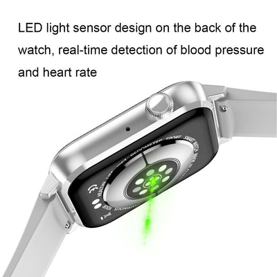 1.69 Inch Multifunctional Heart Rate Smart Watch - Silver
