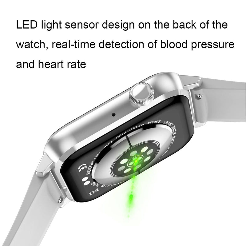 1.69 Inch Multifunctional Heart Rate Smart Watch - Silver