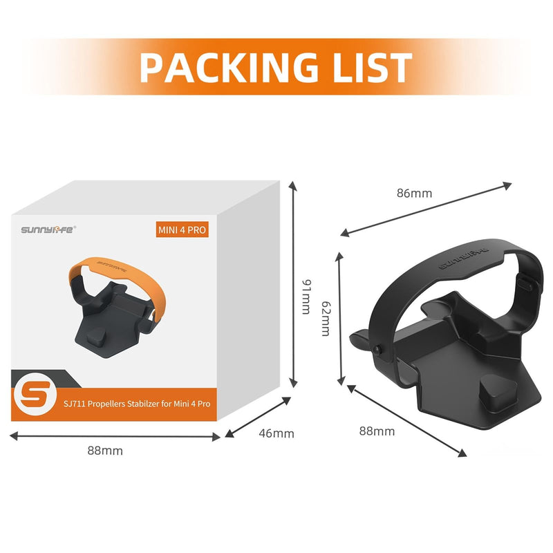 Fixed Propeller Guard for Dji Mini 4 Pro - Blade Holder - Black