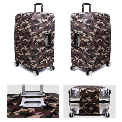 Protective Dustproof Cover For Travel Trolley Suitcase - Small Size - Camouflage 2