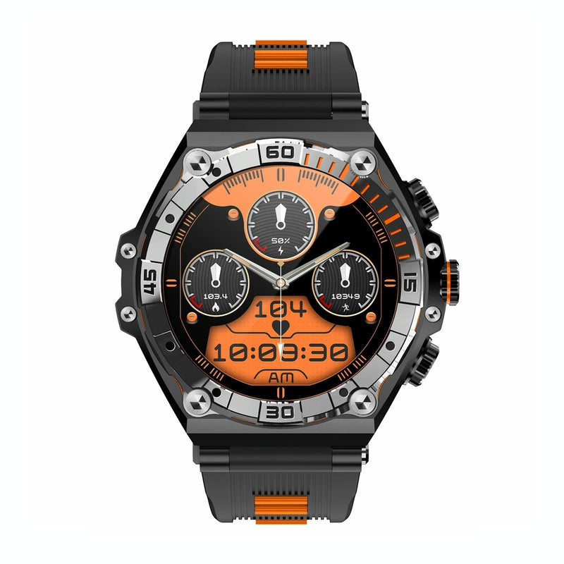 1.43 Inch Amoled Screen Smart Watch Supports Bluetooth Call / Blood Oxygen Detection - Orange