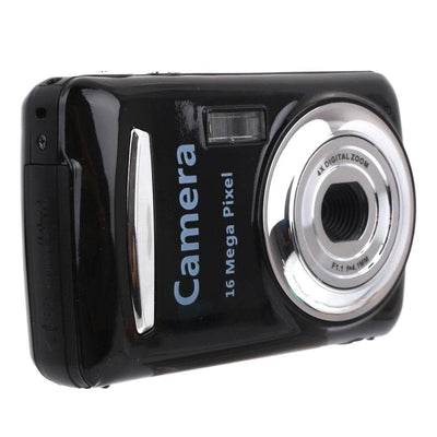 16Mp Mini Digital Camera For Kids - 2.4 Inch 720P Cute Cartoon Design - Multifunctional Toy For Children'S Birthday - Gold