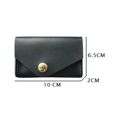 Waterproof Leather Card Holder Durable & Stylish - Black