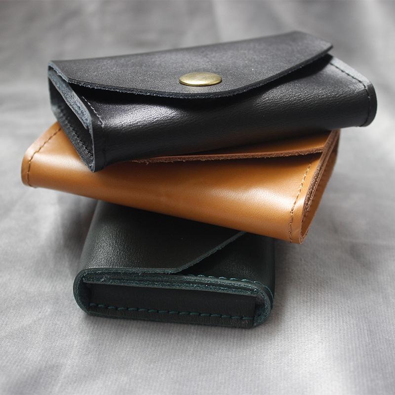 Waterproof Leather Card Holder Durable & Stylish - Black
