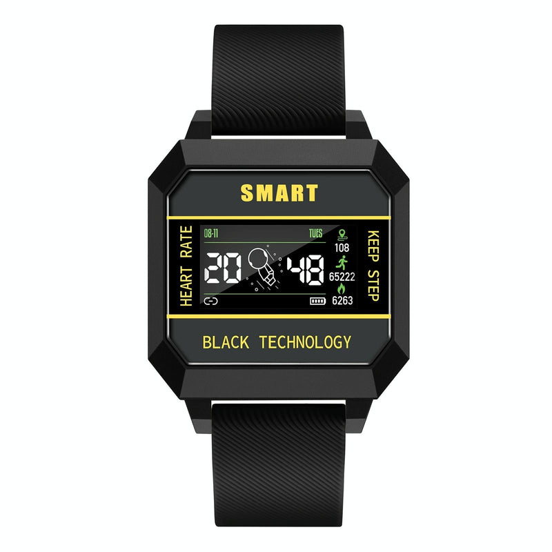 0.96 Inch Tft Screen Life Waterproof Smart Watch Support Sleep Monitoring / Heart Rate Monitoring / Blood Pressure Monitoring / Pulse Reminder - Yellow