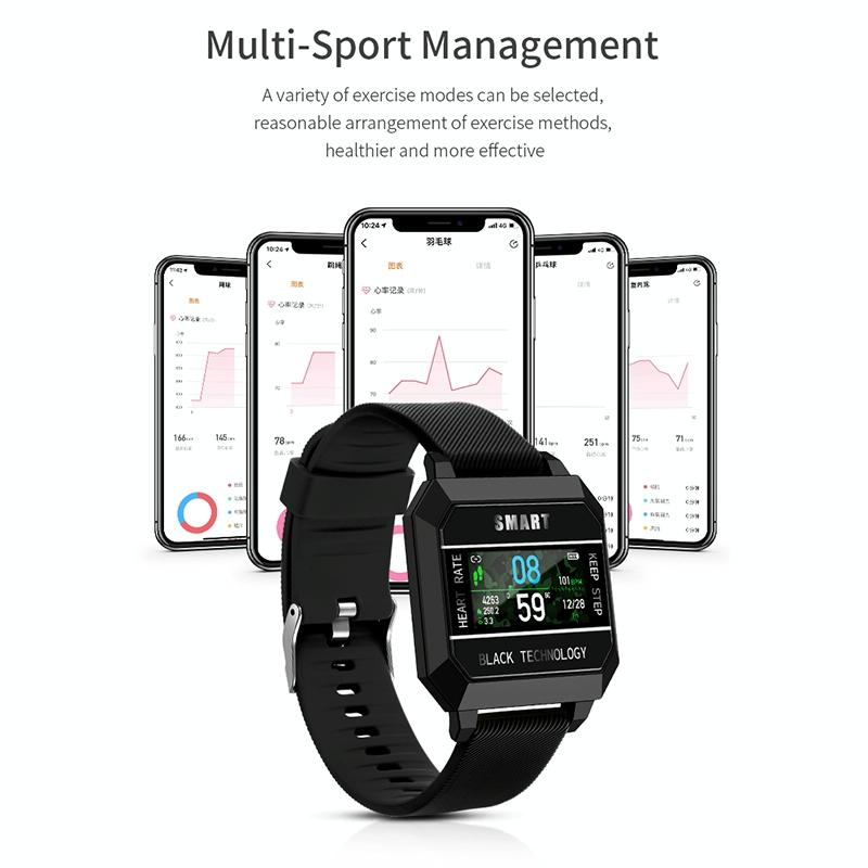 0.96 Inch Tft Screen Life Waterproof Smart Watch Support Sleep Monitoring / Heart Rate Monitoring / Blood Pressure Monitoring / Pulse Reminder - Yellow