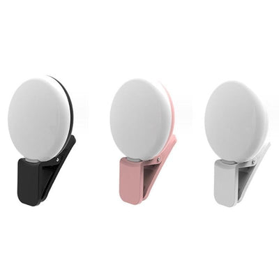 2-Pack Led Selfie Light For Mobile Phone Photography - Pink