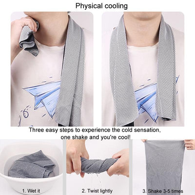 Portable Quick Dry Sports Towel Set with Silicone Sleeve and Storage Bag - 30x80cm - Orange - 30X80Cm